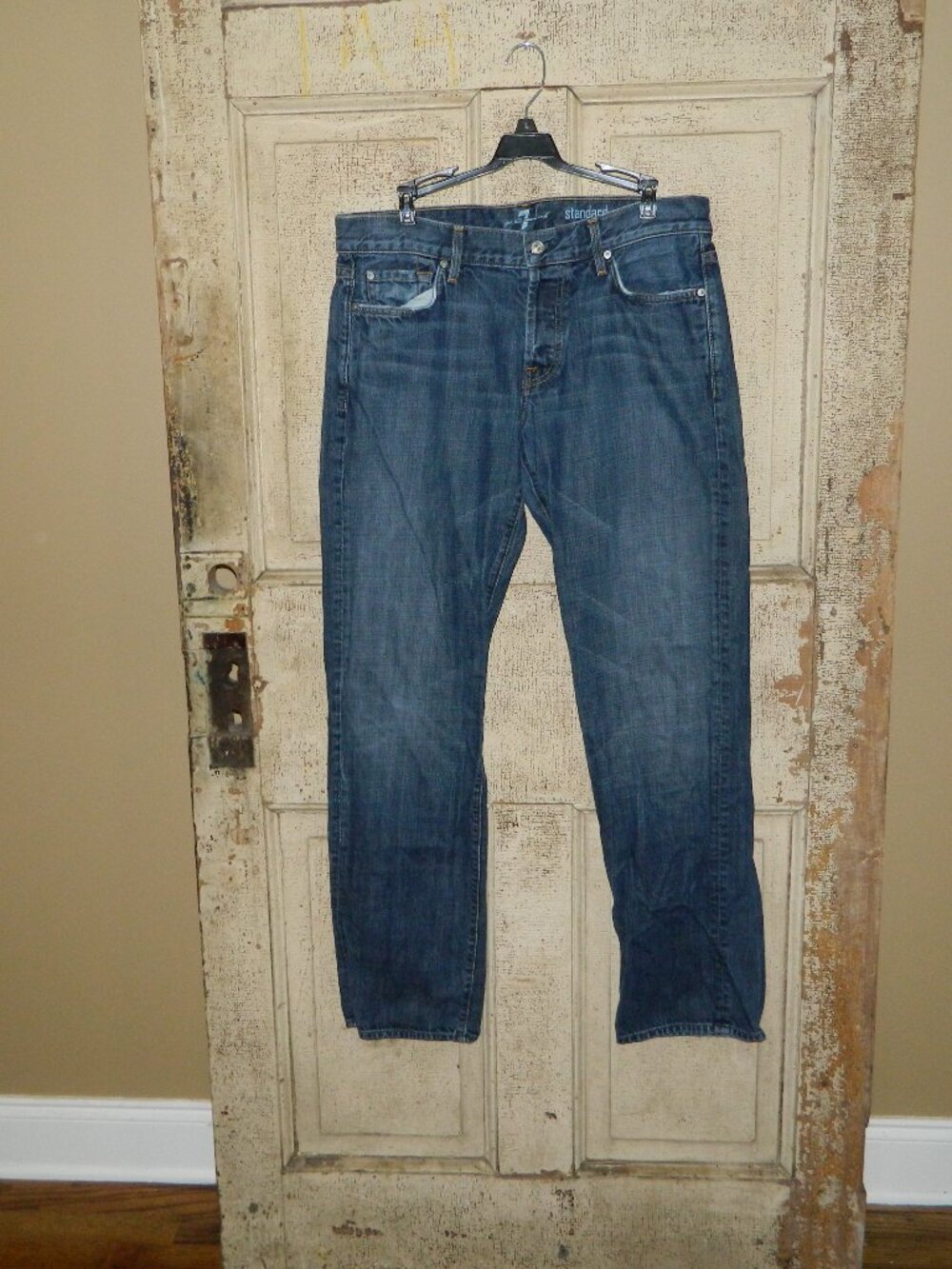 7 for all Mankind Standard Button Fly Mens Jeans Sz 34 (LL-3)